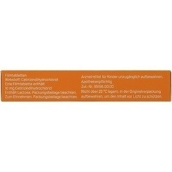 Abbildung klein von Cetirizin Vividrin 10mg Filmtabletten