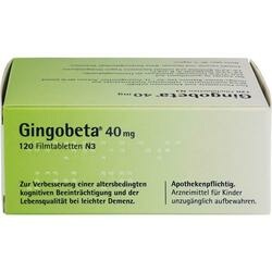 Abbildung klein von Gingobeta 40 Mg Filmtabletten