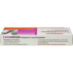 Abbildung klein von Levocetirizin-Ratiopharm 5 Mg Filmtabletten