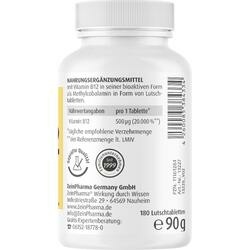 Abbildung klein von Vitamin B12 500 Ug Lutschtabletten