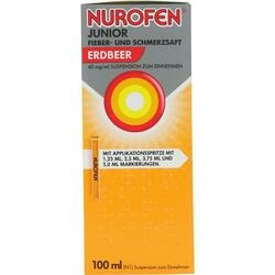 Abbildung klein von Nurofen Junior Fieber-U.Schmerzsaft Erdbe.40 Mg/Ml