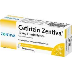 Abbildung von Cetirizin Zentiva 10 Mg Filmtabletten