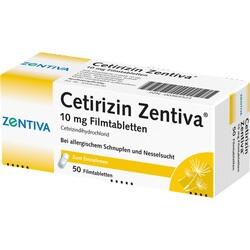 Abbildung von Cetirizin Zentiva 10 Mg Filmtabletten