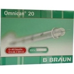 Abbildung klein von Omnican 20 0.5ml Insulin U-40 0.30x8mm Einzelverp