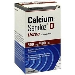 Abbildung von Calcium Sandoz D Osteo 500mg 400i.e. Kautablette Kautabletten