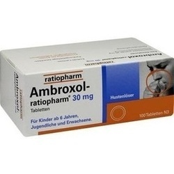 Abbildung von Ambroxol-ratiopharm 30mg Hustenlöser Tabletten