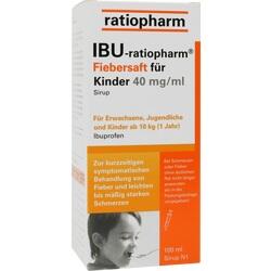 Abbildung klein von Ibu-Ratiopharm Fiebersaft Fr Kinder 40mg/Ml