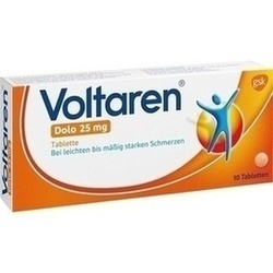 Abbildung von Voltaren Dolo 25mg Tabletten