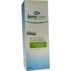 Abbildung von Lenscare Clearsept 380ml + Behälter Kombipackung