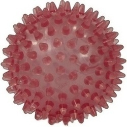 Abbildung klein von Igelball 9cm Rot-Transparent