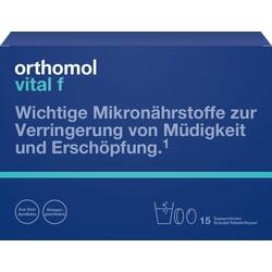 Abbildung von Orthomol Vital F Granulat Kapseln 15beutel Kombipackung