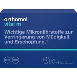 Abbildung von Orthomol Vital M 15granulat Kapseln Kombipackung