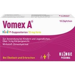 Abbildung klein von Vomex A Kinder-Suppositorien 70 Mg Forte