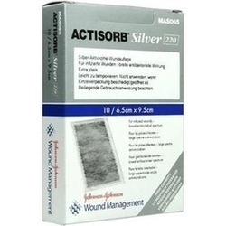 Abbildung klein von Actisorb 220 Silver 9.5x6.5cm Steril