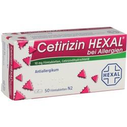Abbildung von Cetirizin Hexal Bei Allergien Filmtabletten