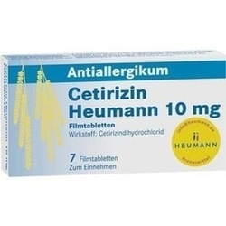Abbildung von Cetirizin Heumann 10mg Filmtabletten