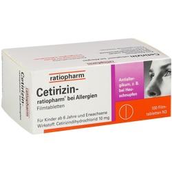 Abbildung von Cetirizin-ratiopharm Bei Allergien 10 Mg Filmtabl. Filmtabletten