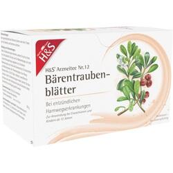 Abbildung von H&s Baerentraubentee Filterbeutel