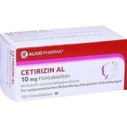 Abbildung klein von Cetirizin Al 10mg Filmtabletten