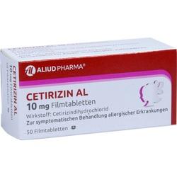 Abbildung klein von Cetirizin Al 10mg Filmtabletten