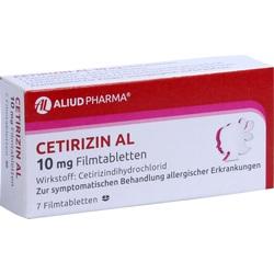 Abbildung klein von Cetirizin Al 10mg Filmtabletten