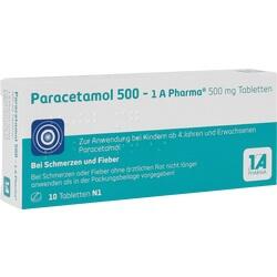 Abbildung klein von Paracetamol 500 - 1 A Pharma