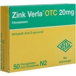Abbildung klein von Zink Verla Otc 20mg