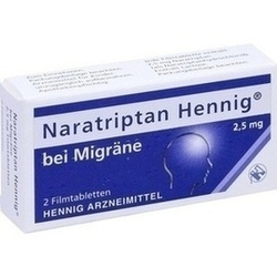 Abbildung klein von Naratriptan Hennig Bei Migrne 2.5mg Filmtabletten