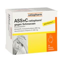 Abbildung von Ass + C-ratiopharm Gegen Schmerzen Brausetabletten