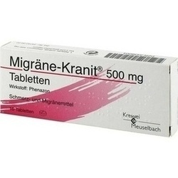 Abbildung klein von Migräne-Kranit 500mg Tabletten