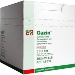 Abbildung klein von Gazin Kompresse 5x5cm 8fach Steril