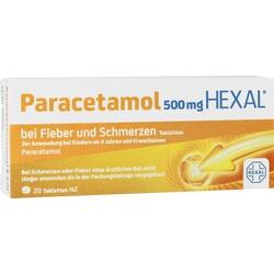Abbildung von Paracetamol 500mg Hexal Bei Fieber Und Schmerzen Tabletten