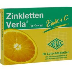 Abbildung von Zinkletten Verla Orange Lutschtabletten