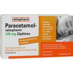 Abbildung klein von Paracetamol-Ratiopharm 125mg Zpfchen