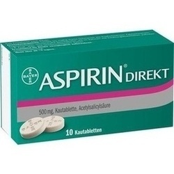 Abbildung von Aspirin Direkt Kautabletten