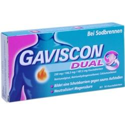 Abbildung von Gaviscon Dual 250mg 106.5mg 187.5mg Kautabletten