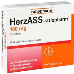 Abbildung von Herzass-ratiopharm 100 Mg Tabletten