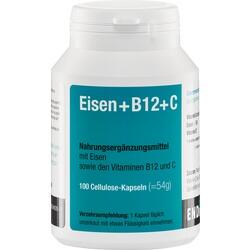 Abbildung klein von Eisen + B12 + C Kapseln