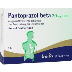 Abbildung von Pantoprazol Beta 20mg Acid Magensaftresist. Tabl. Tabletten