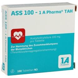 Abbildung von Ass 100 - 1 A Pharma Tah Tabletten