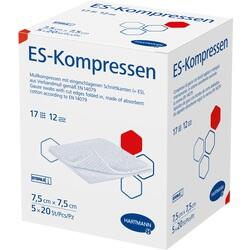 Abbildung klein von Es-Kompressen Steril 7.5x7.5cm Großpackung 12fach