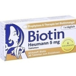 Abbildung von Biotin Heumann 5mg Tabletten