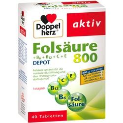 Abbildung von Doppelherz Folsäure 800+b-vitamine Tabletten