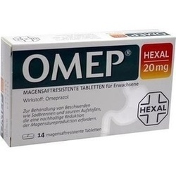 Abbildung von Omep Hexal 20mg Magensaftresistente Tabletten