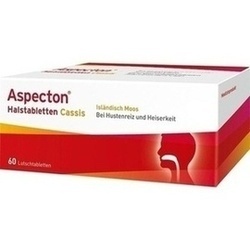 Abbildung von Aspecton Halstabletten Cassis Lutschtabletten