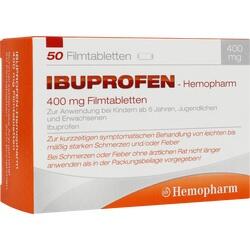 Abbildung klein von Ibuprofen-Hemopharm 400mg Filmtabletten