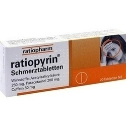 Abbildung von Ratiopyrin Schmerztabletten