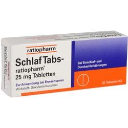 Abbildung klein von Schlaf Tabs-Ratiopharm 25mg Tabletten