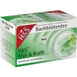 Abbildung von H&s Bachblüten Mut & Kraft-tee Filterbeutel