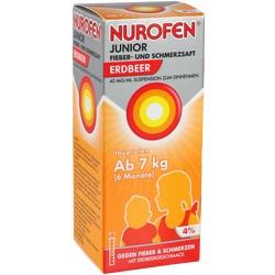 Abbildung von Nurofen Junior Fieber-+Schmerzsaft Erdbeer 40mg Ml Sue